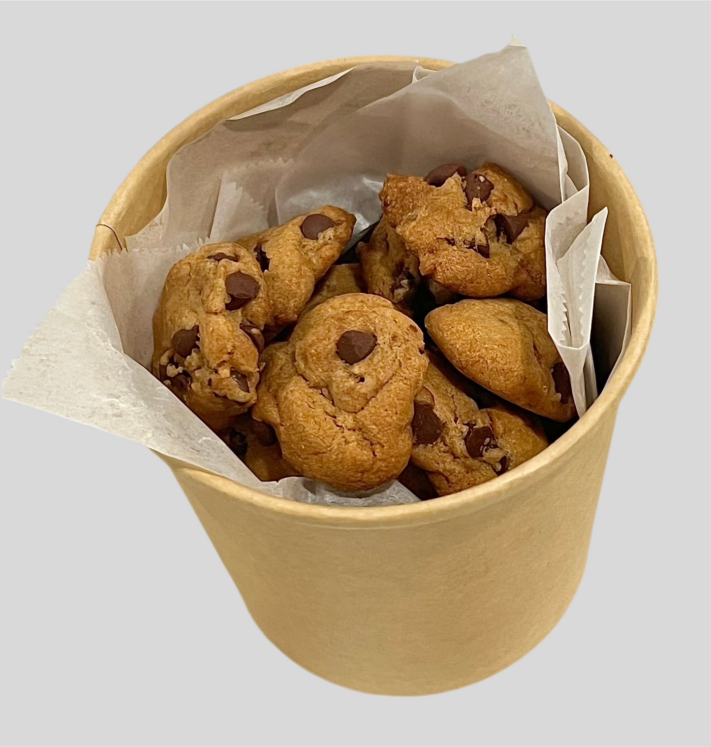 Mini Crunchy Chocolate Chip Cookies